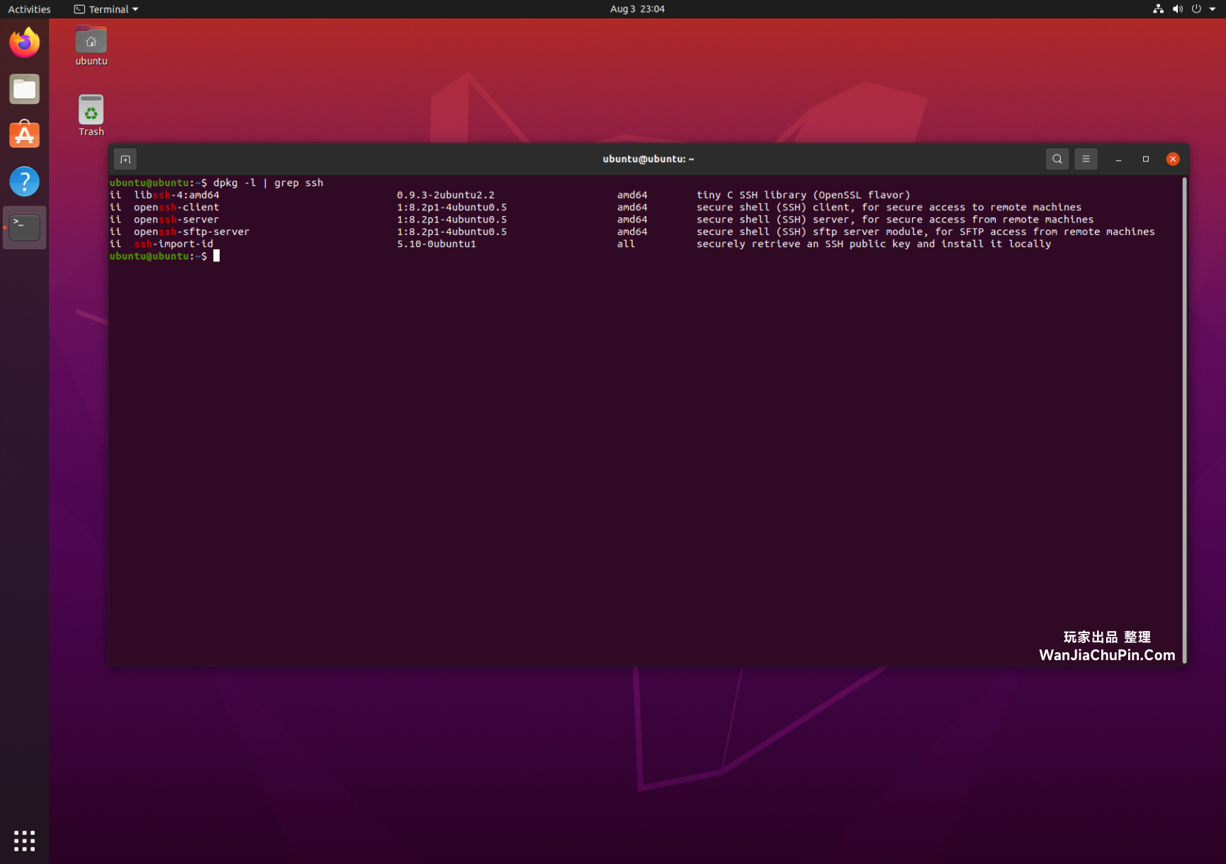 Ubuntu查看Linux SSH状态